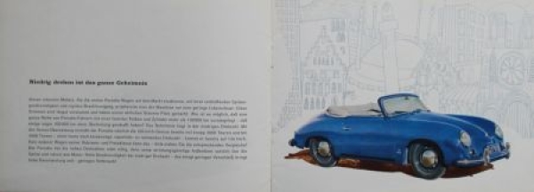 Porsche 356 A Modelprogram 1958 Carbrochure (2917)